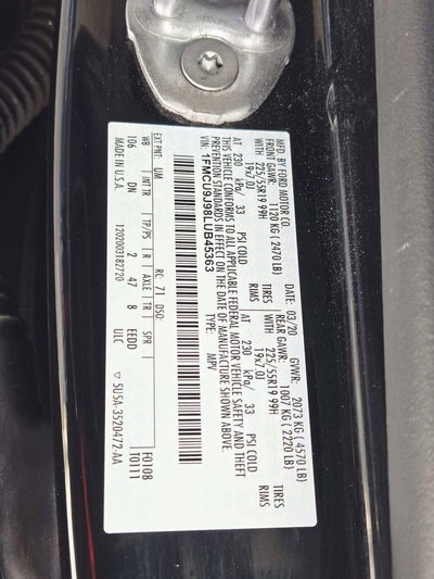 2020 Ford Escape Titanium