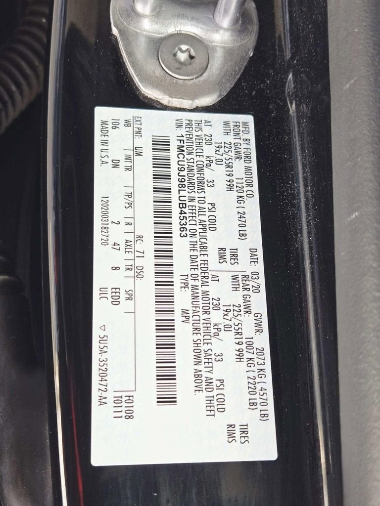 2020 Ford Escape Titanium