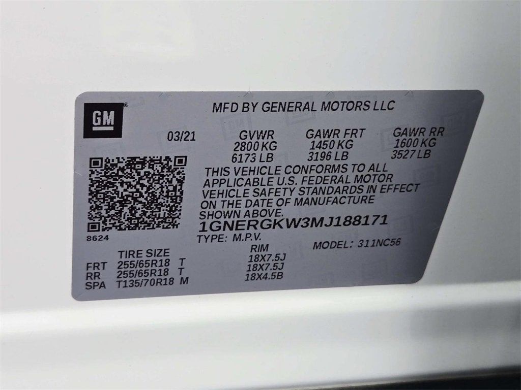 2021 Chevrolet Traverse LT Cloth