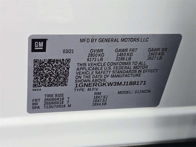 2021 Chevrolet Traverse LT Cloth