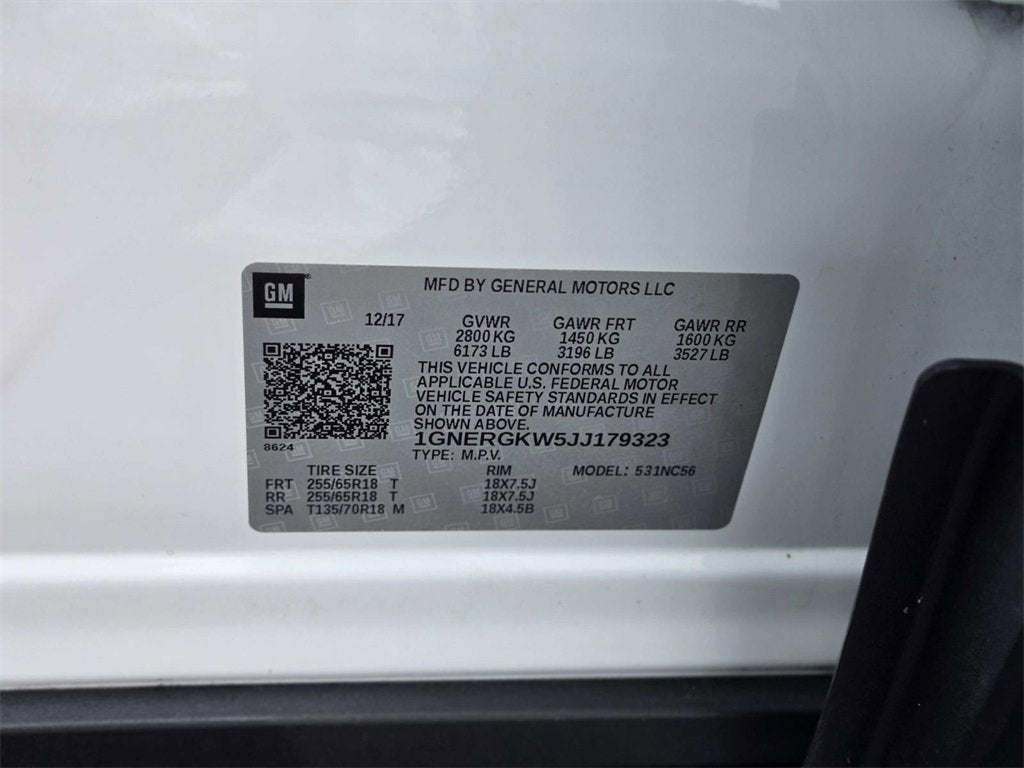 2018 Chevrolet Traverse LT Cloth