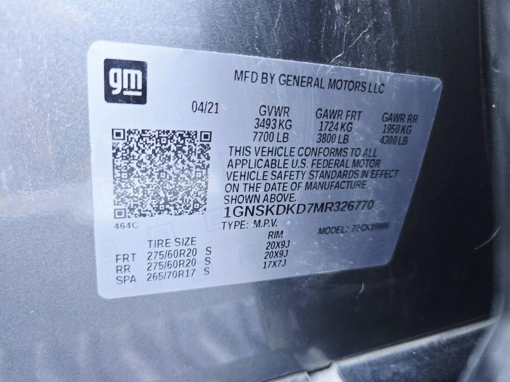 2021 Chevrolet Suburban Z71