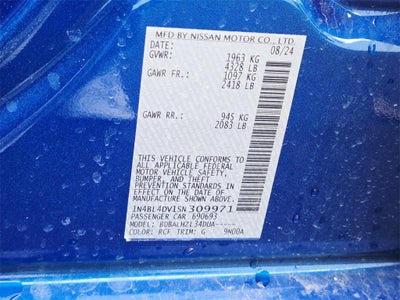 2025 Nissan Altima SV