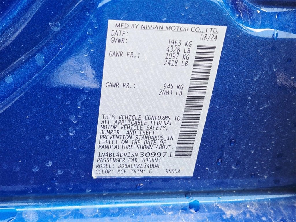 2025 Nissan Altima SV