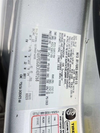 2012 Ford Fusion SEL