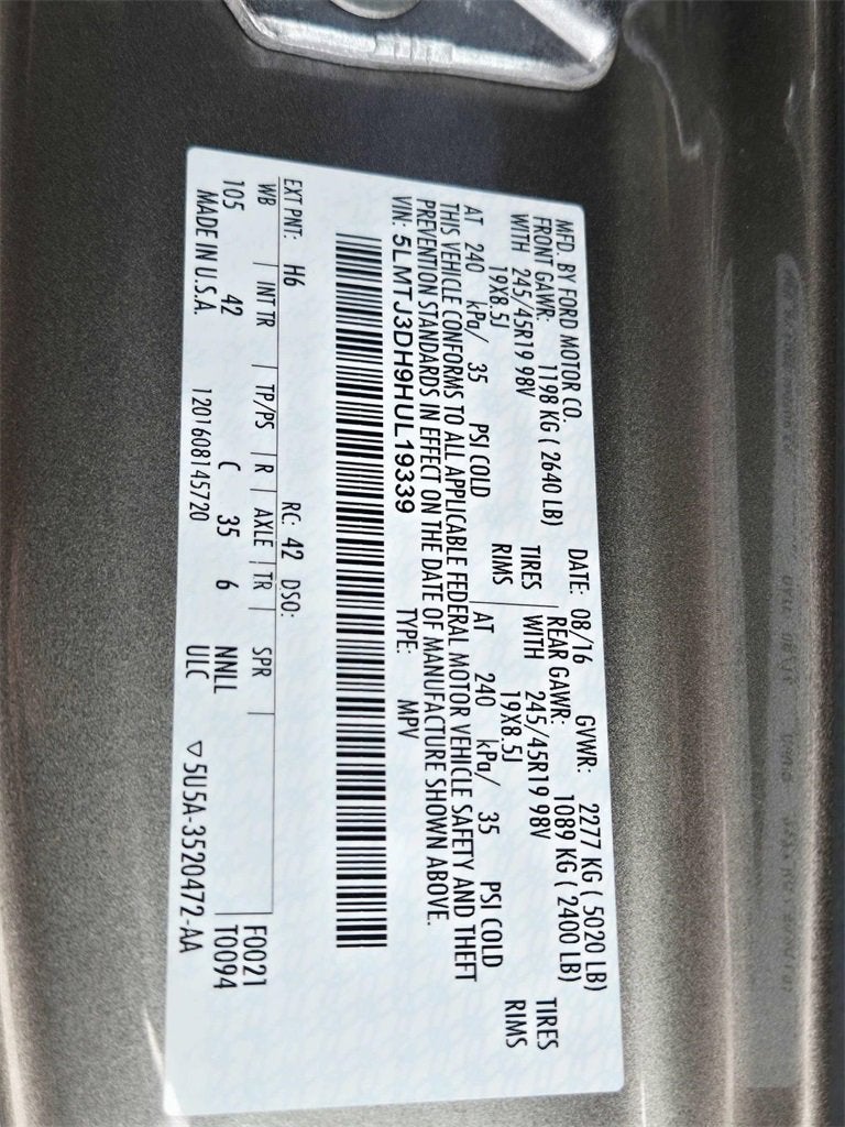 2017 Lincoln MKC Reserve