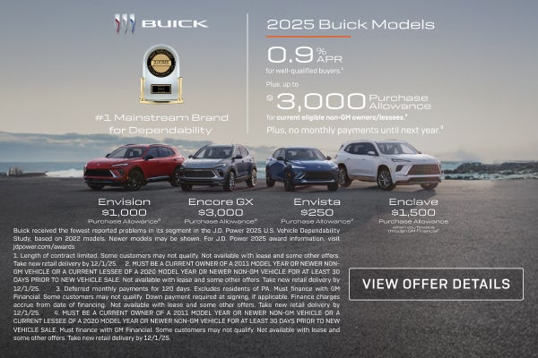 0.9% APR
FOR WELL-QUALIFIED BUYERS.1

Plus, up to $3,000 PURCHASE ALLOWANCE for current eligible ...